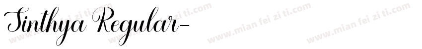 Sinthya Regular字体转换